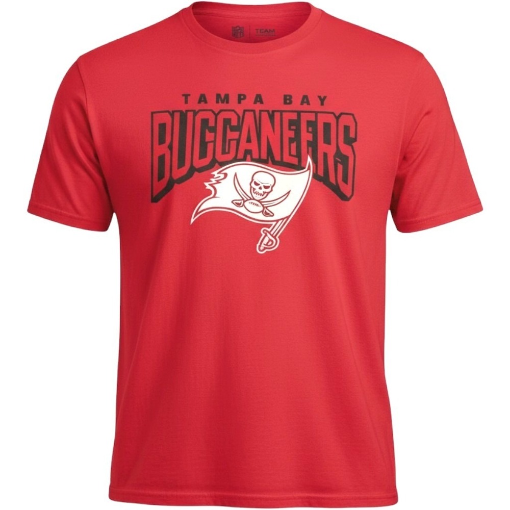 NFL Tampa Bay Buccaneers T-Shirt Mens 3XL Red Cotton Graphic Tee Fan Gear Sporty